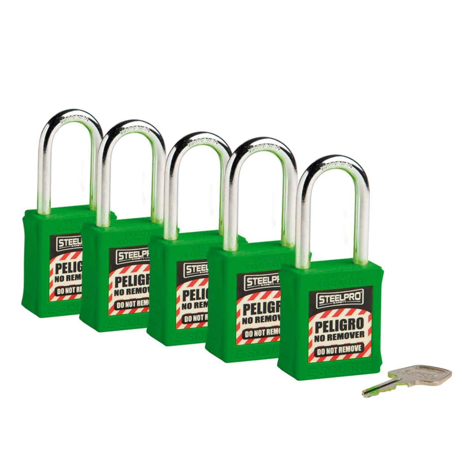 Kit De 5 Candados Mk Steelpro X10 Verde image number 0.0
