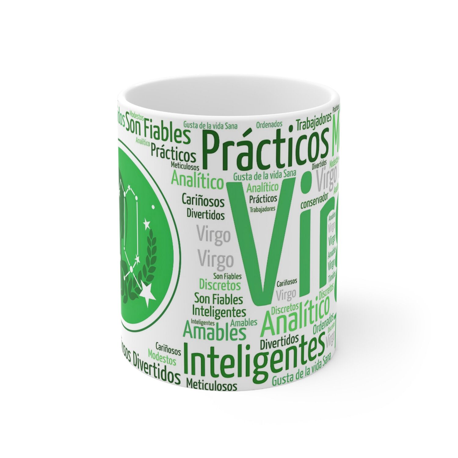 Taza Signo Zodiacal Virgo - Cer&aacute;mica Hor&oacute;scopo Astrolog&iacute;a Regalo image number 1.0
