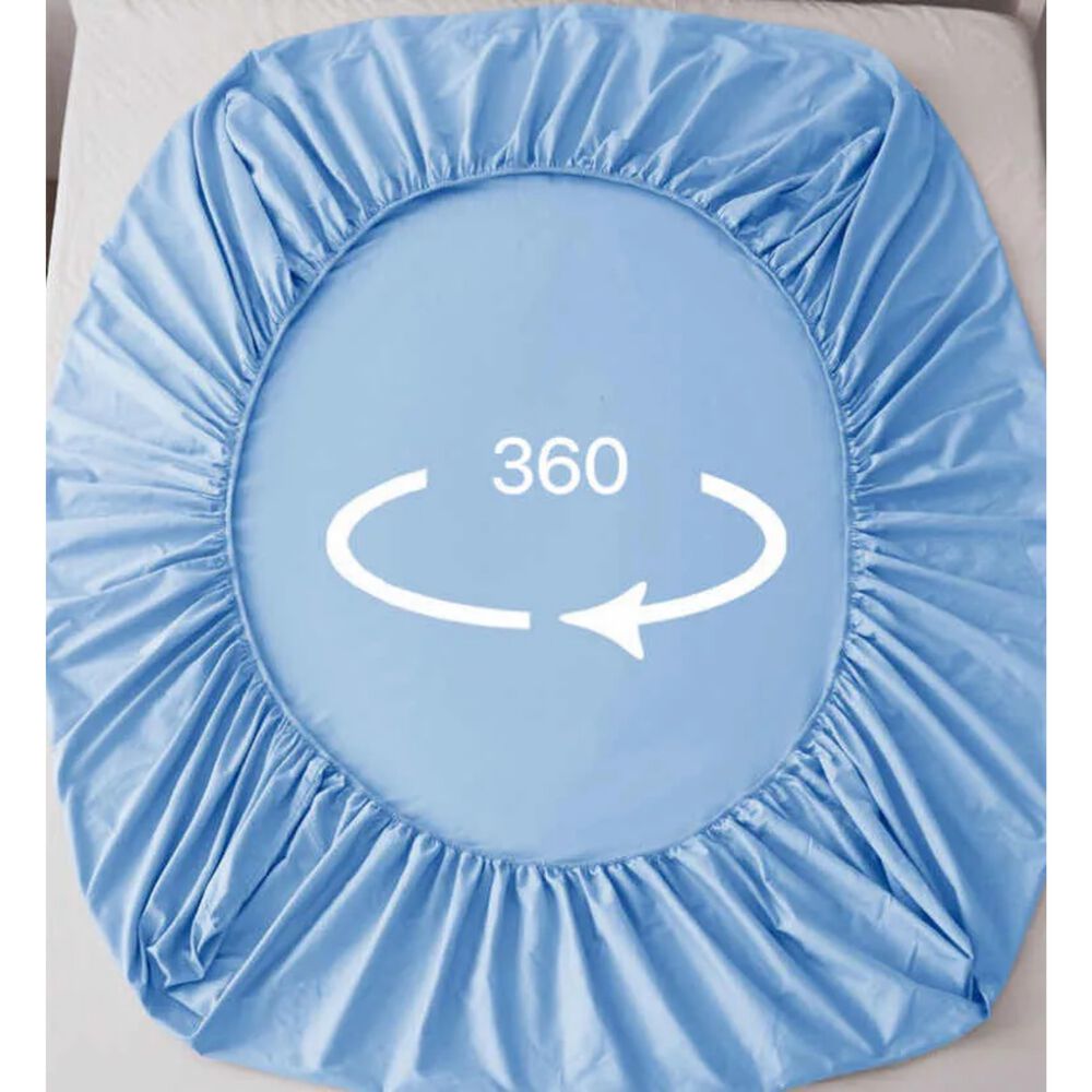 Sabanas 2 Plazas 4 Piezas Polar 144 Hilos Turquesa image number 3.0