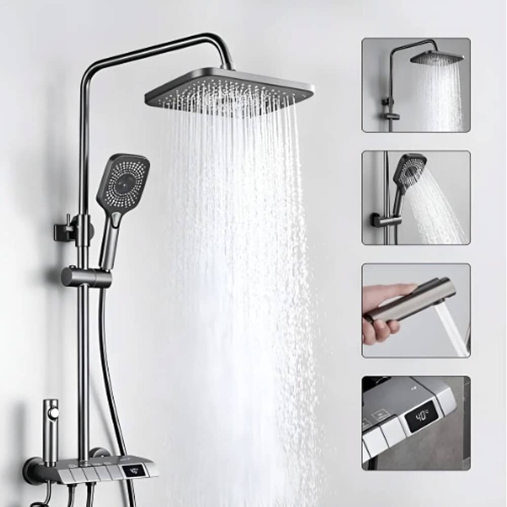 Ducha Columna Moderna 4 Funciones Llave Botones Digital image number 0.0