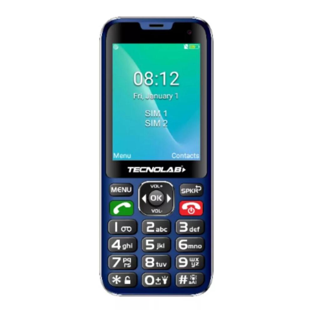 Telefono Senior Adulto Mayor 4g Azul Doble Sim Card Tl487 image number 0.0