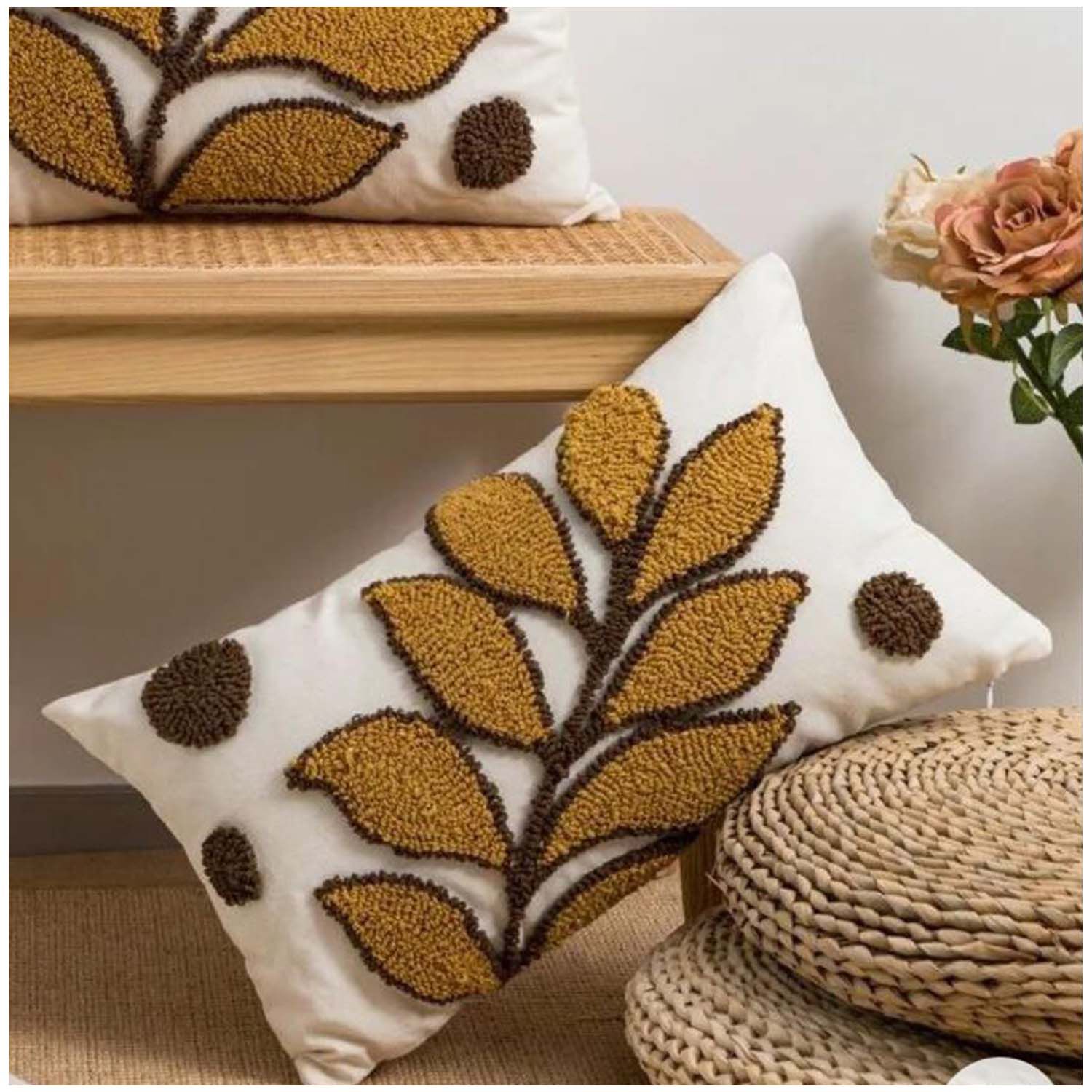 Pack De Fundas De Cojin Decorativa Dise&ntilde;o Boho 30x50 Cm Md10 image number 0.0