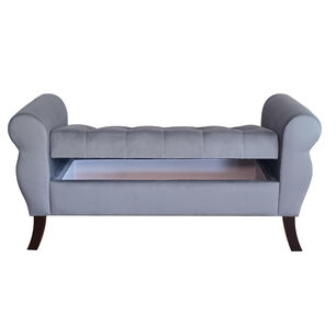 Banqueta Baul Diva Color Gris