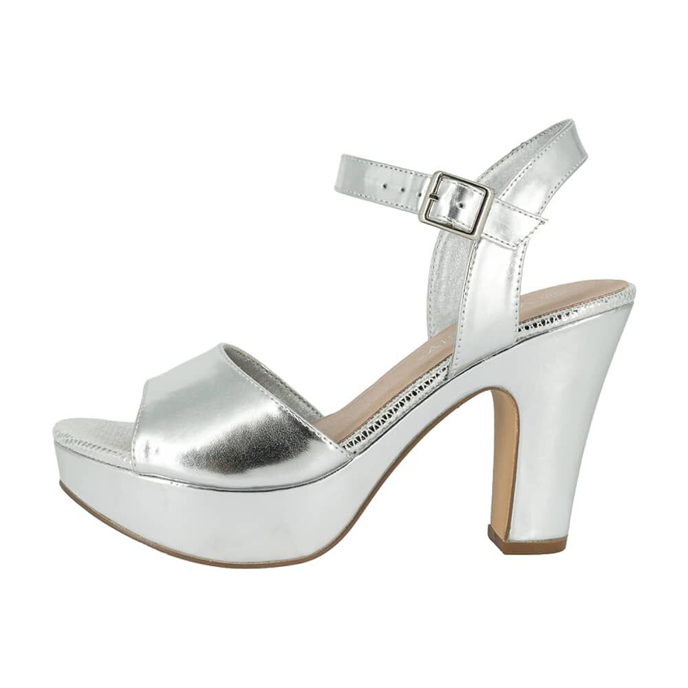 Sandalia Plataforma Itai Plateado Alquimia image number 1.0