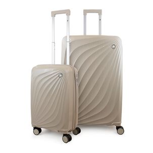 Pack 2 Maletas Cabina S 10k + Grande L 23k Slay Beige F La Maleta De Chile