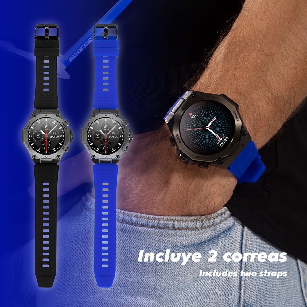 Reloj Inteligente Smartwatch Sparco Deportivo Ip67 Sp-ssw1 image number 4.0