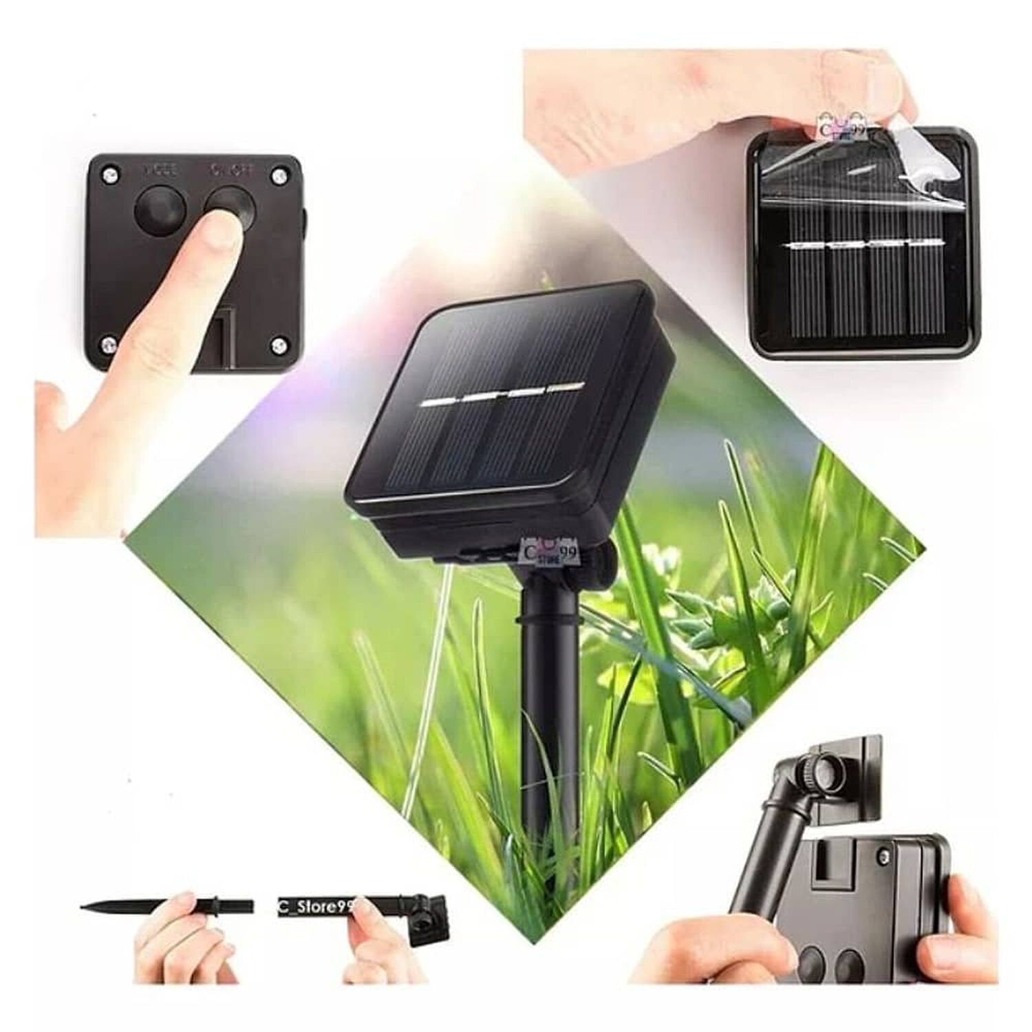 Luces Led Recargable Luz Solar Guirnalda Impermeable image number 2.0