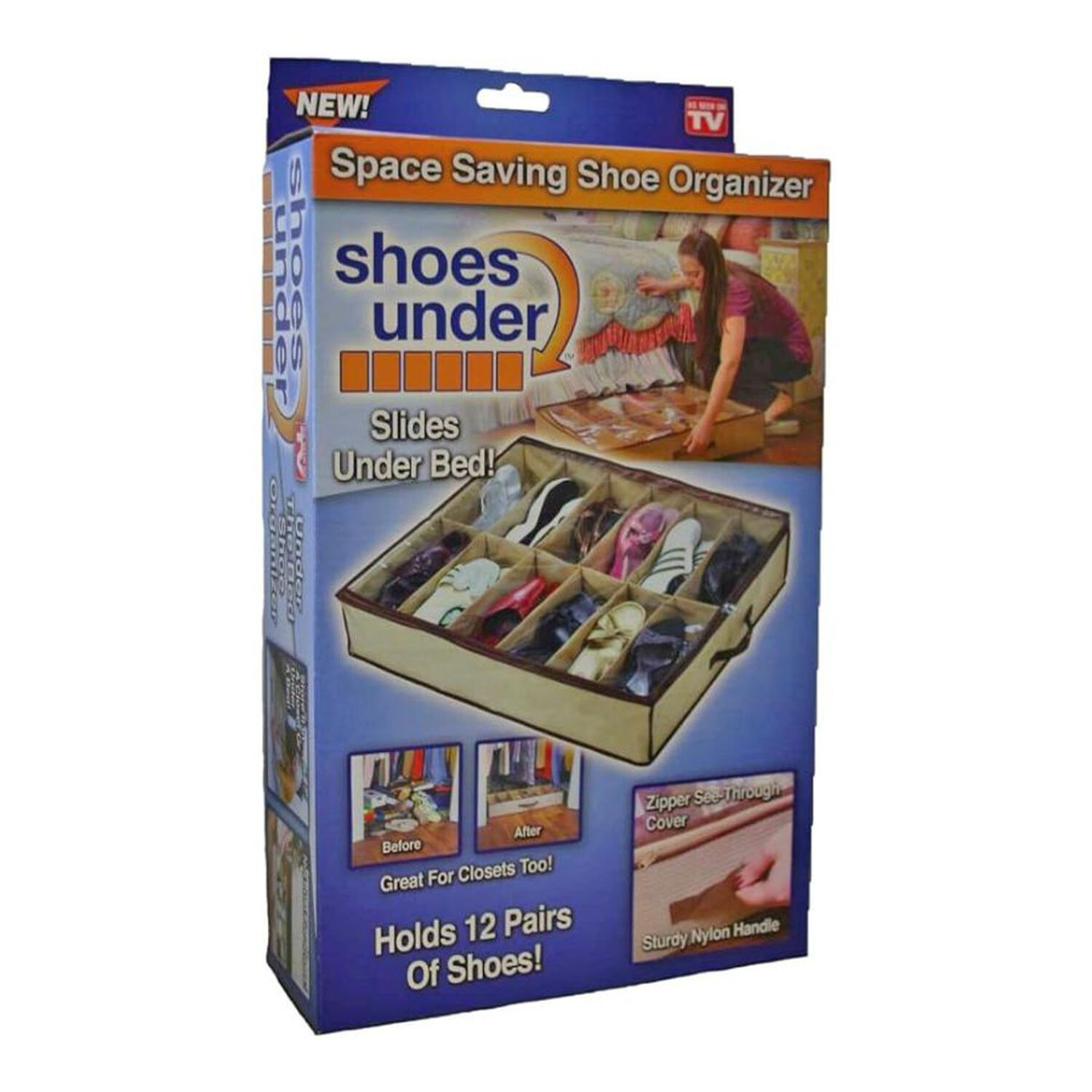 Zapatero Organizador De Zapatos Multiuso 12 Compartimientos image number 2.0