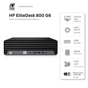 Computador Hp 800 G6 I5 10th 16gb 256gb - Win11 Office - Reacondicionado Profesional