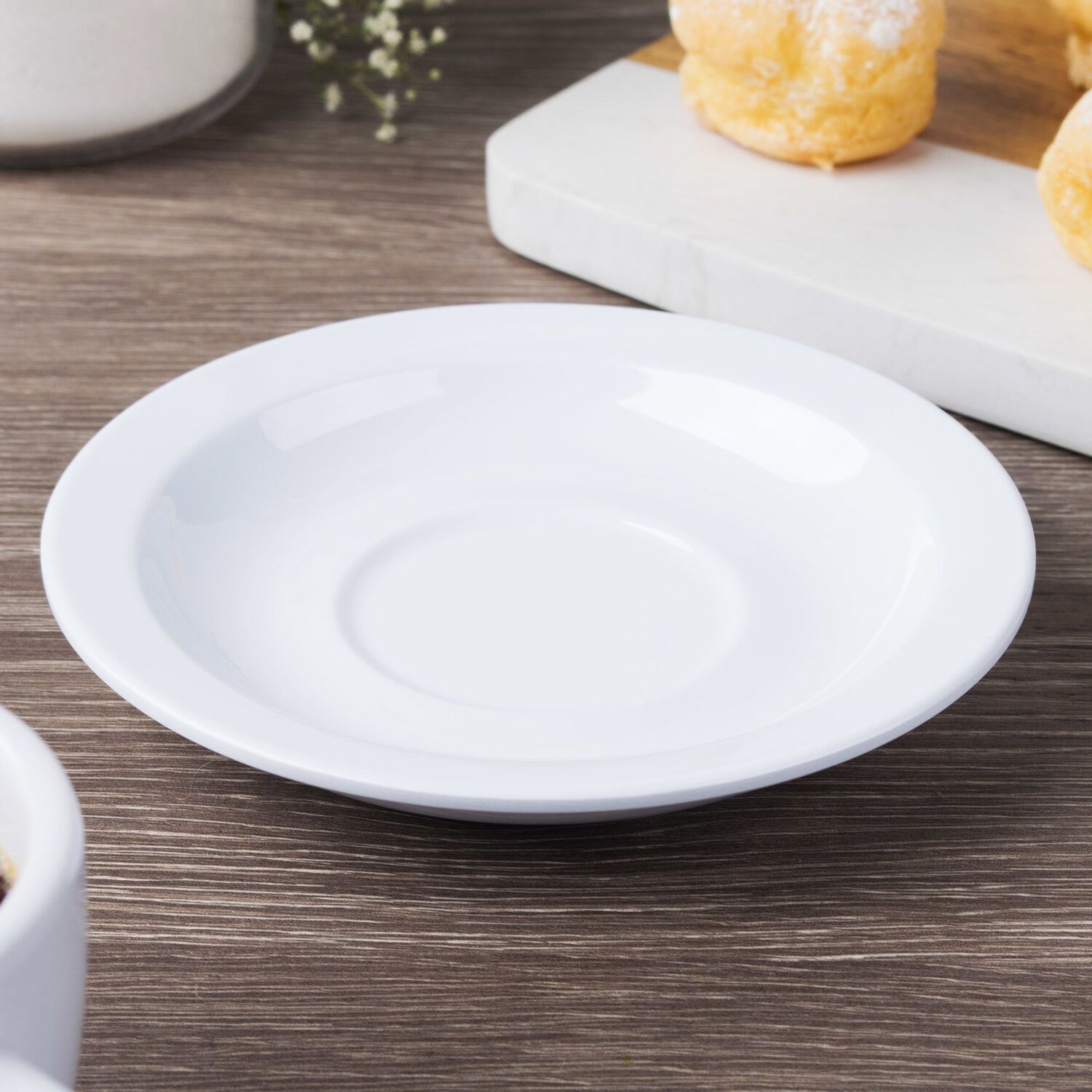 Set De 6 Plato Cafe Expresso Blanco image number 1.0