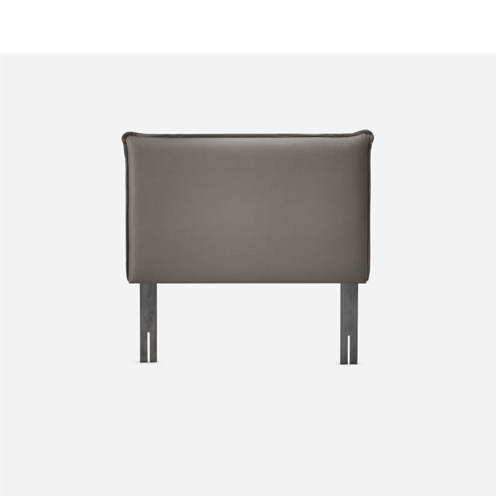 Cama Europea Rosen Tempo / 1.5 Plazas / Base Normal  + Respaldo Maurice Gris image number 3.0