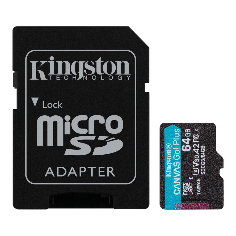 Tarjeta De Memoria Microsd 64gb Kingston Canvas Go Plus 4k image number 3.0