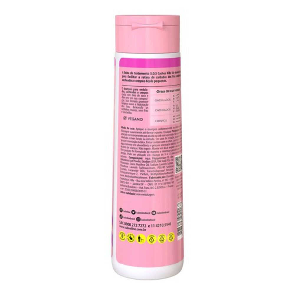 Sos Cachos Shampoo Kids 300 Ml Salon Line image number 1.0
