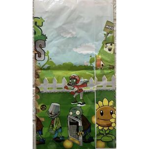 Mantel Cumplea&ntilde;os Decoraci&oacute;n Mesa Plantas Vs Zombie