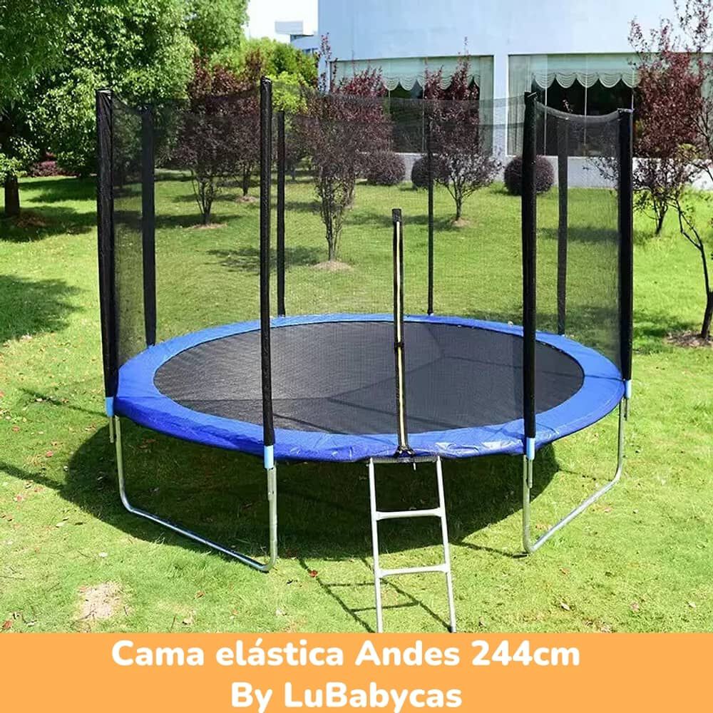 Cama El&aacute;stica Trampoline 244cm Escalera Andes By Lubabycas image number 5.0