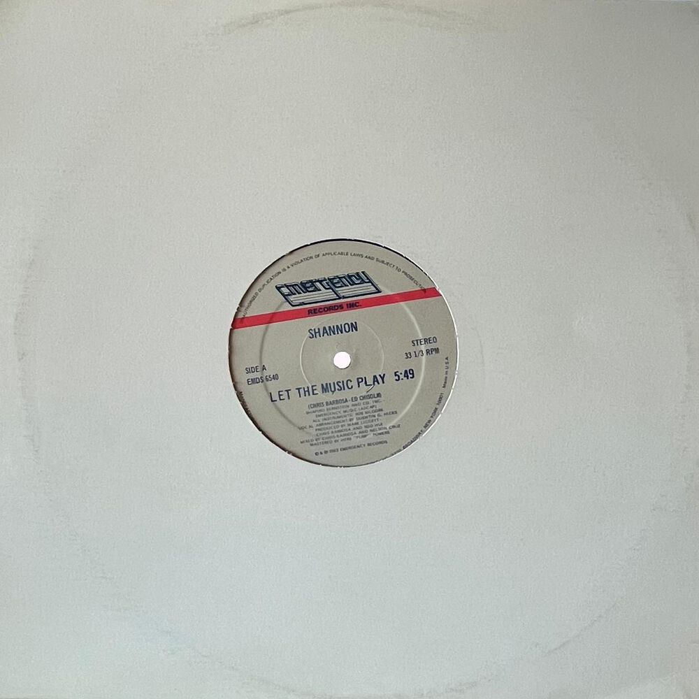 Shannon - Let The Music Play | 12" Maxi Single Usado image number 1.0