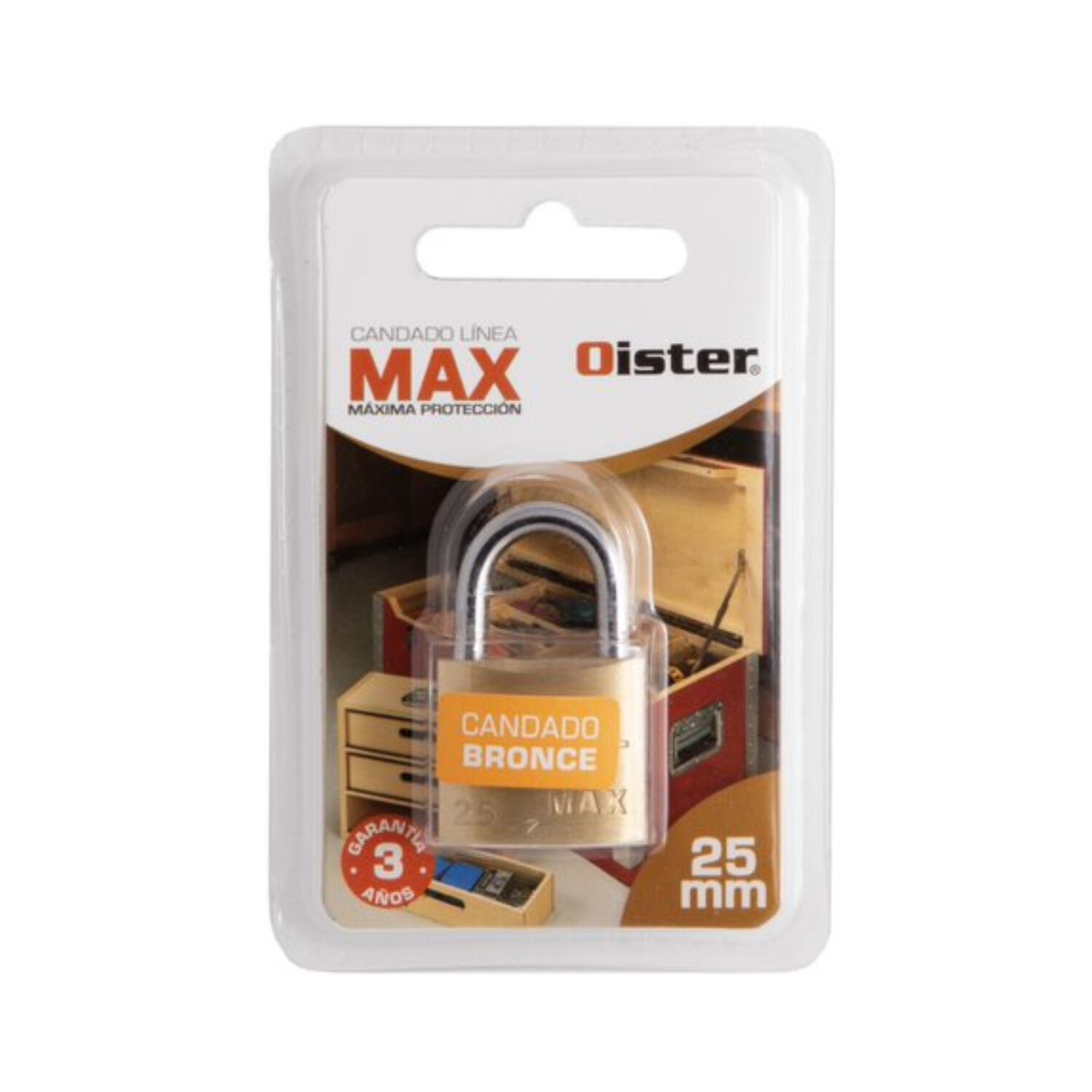 Candado Oister Max 25mm image number 5.0