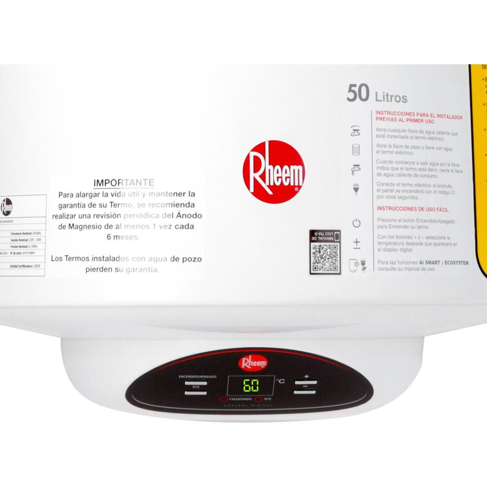 Termo Eléctrico Rheem Ionizado / 50 Litros image number 1.0