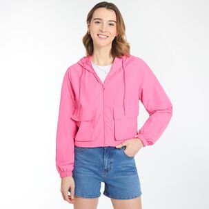 Chaqueta Cortaviento Cuello Alto Con Capucha Mujer Freedom