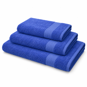 Juego Toallas De Ba&ntilde;o Blue Casaideal / 3 Toallas 90X170CM-74X140CM-50X80CM