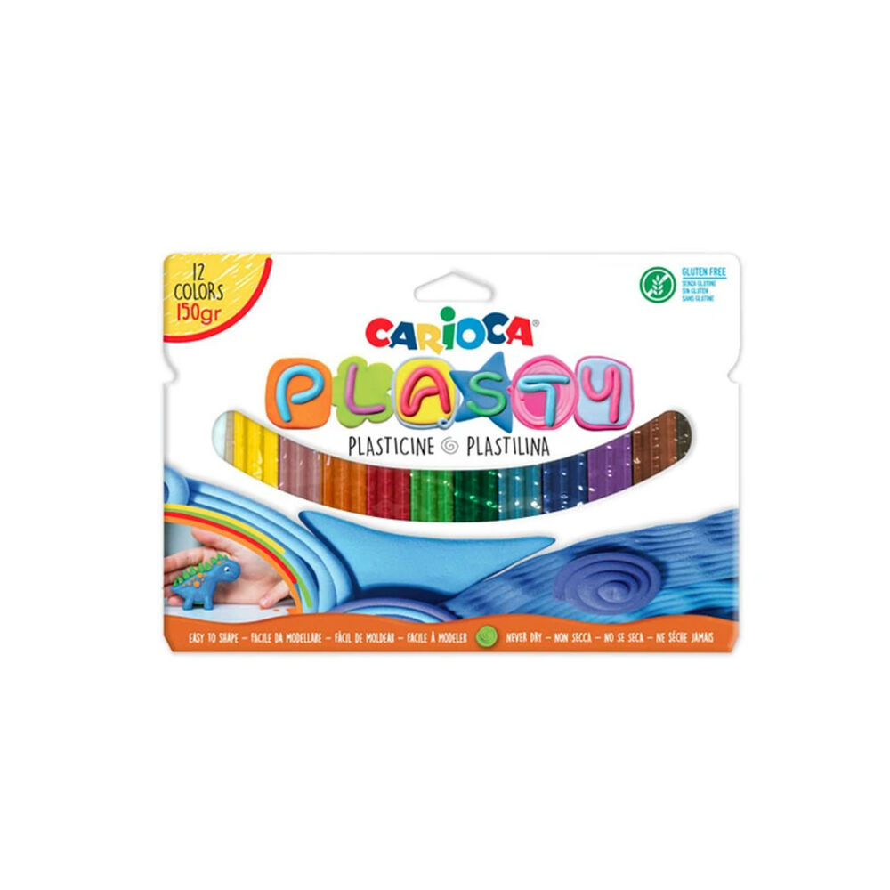 Plasticina 12 Colores 150grs Carioca - Ps image number 0.0