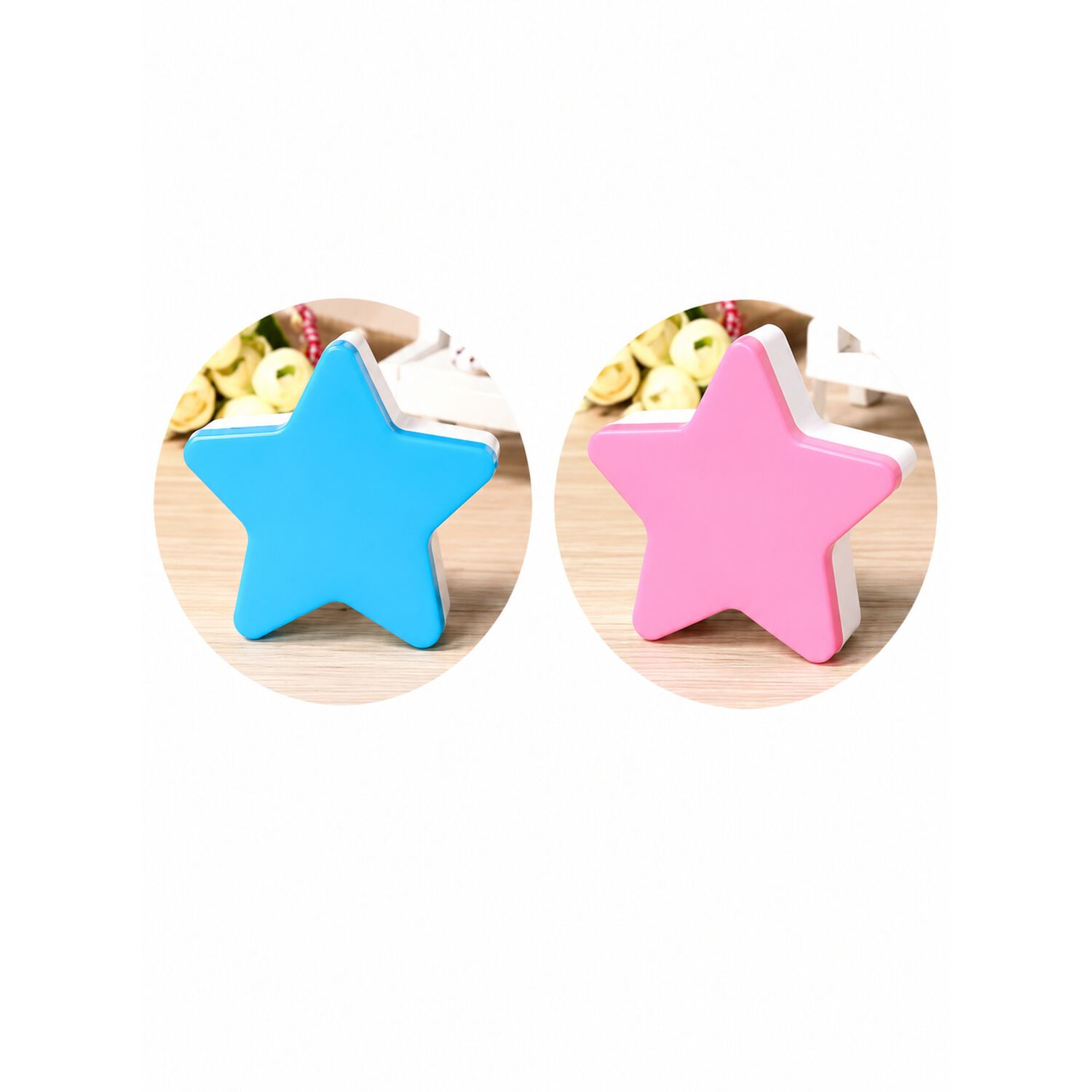 Lampara De Noche Espanta Cuco Luz Led Forma Estrella Ni&ntilde;os image number 6.0