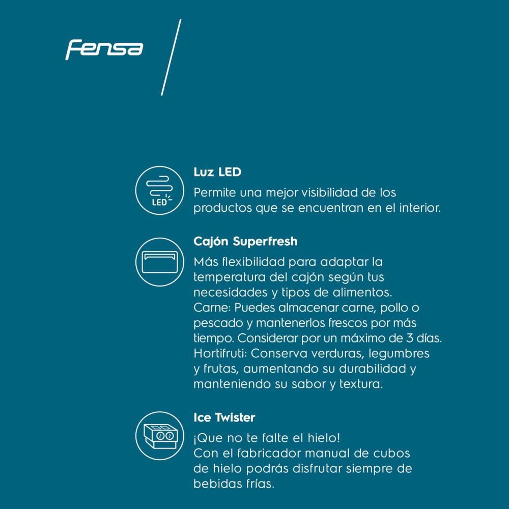 Refrigerador Side by Side Fensa DQ79S / No Frost / 401 Litros / A+ image number 8.0