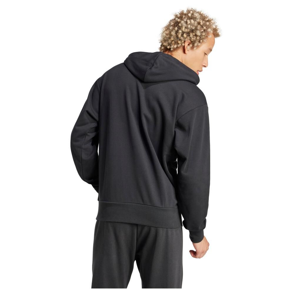 Buzo Con Capucha Adidas Essentials Logo Grande Felpa Francesa image number 2.0