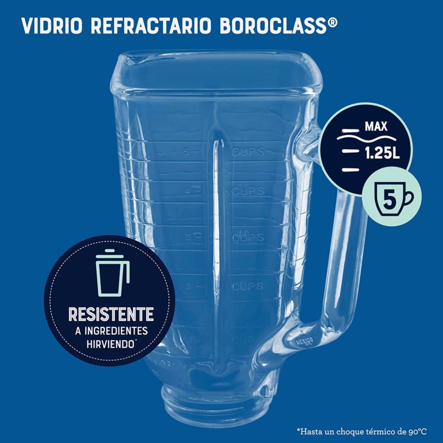 Licuadora Cl&aacute;sica Oster Cromo Con Perilla Ergon&oacute;mica De 3 Velocidades Blst4655 image number 7.0