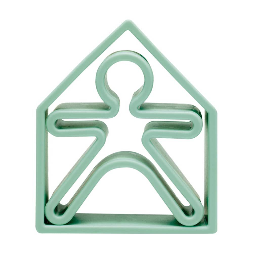 Set De Persona Y Casa Color Verde Pastel Dna image number 0.0