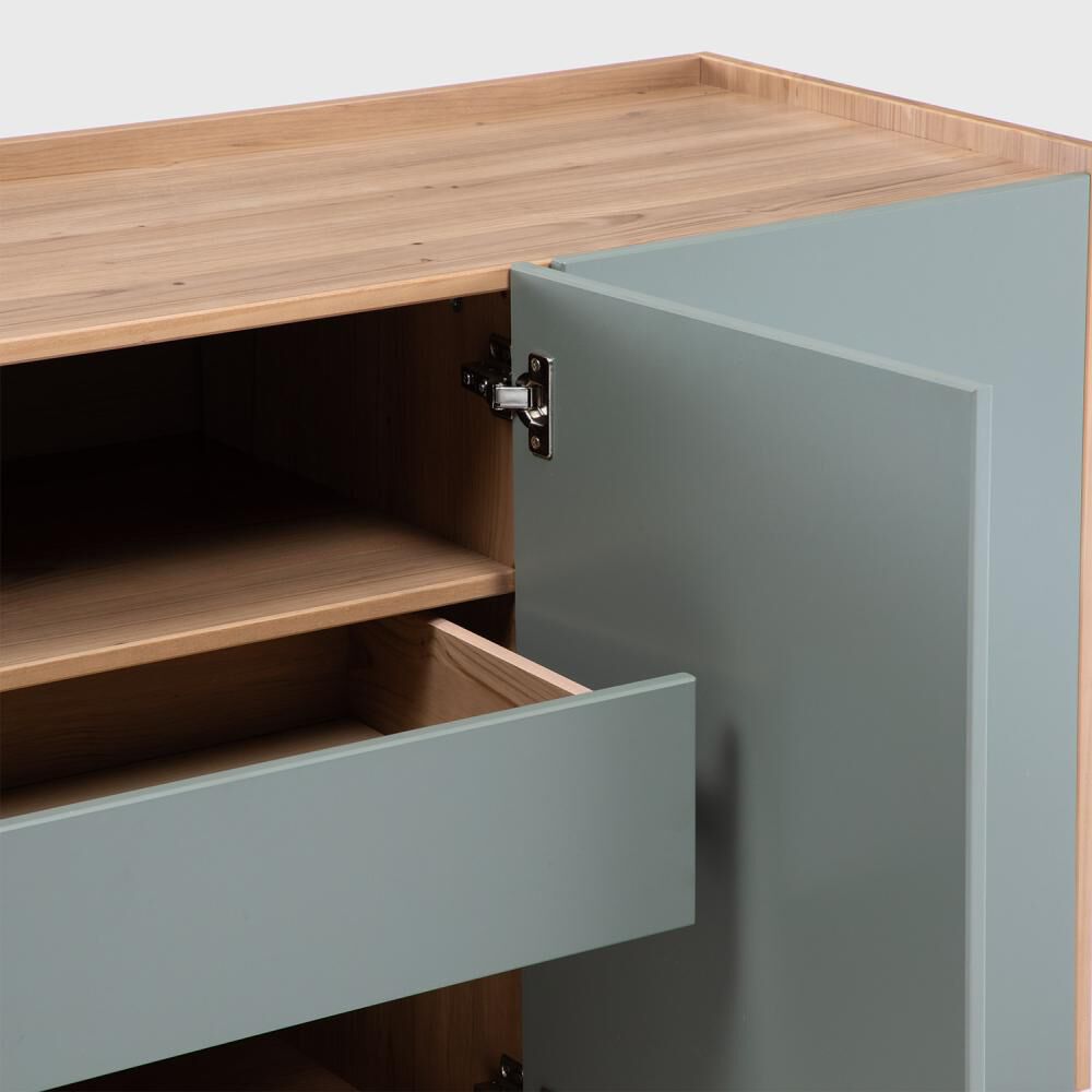 Buffet Barcelona 4 Puertas + 1 Caj&oacute;n Verde-roble image number 7.0