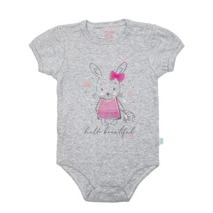 Bodys Manga Corta Set 2 Piezas Bambino 100% Algod&oacute;n Rosado
