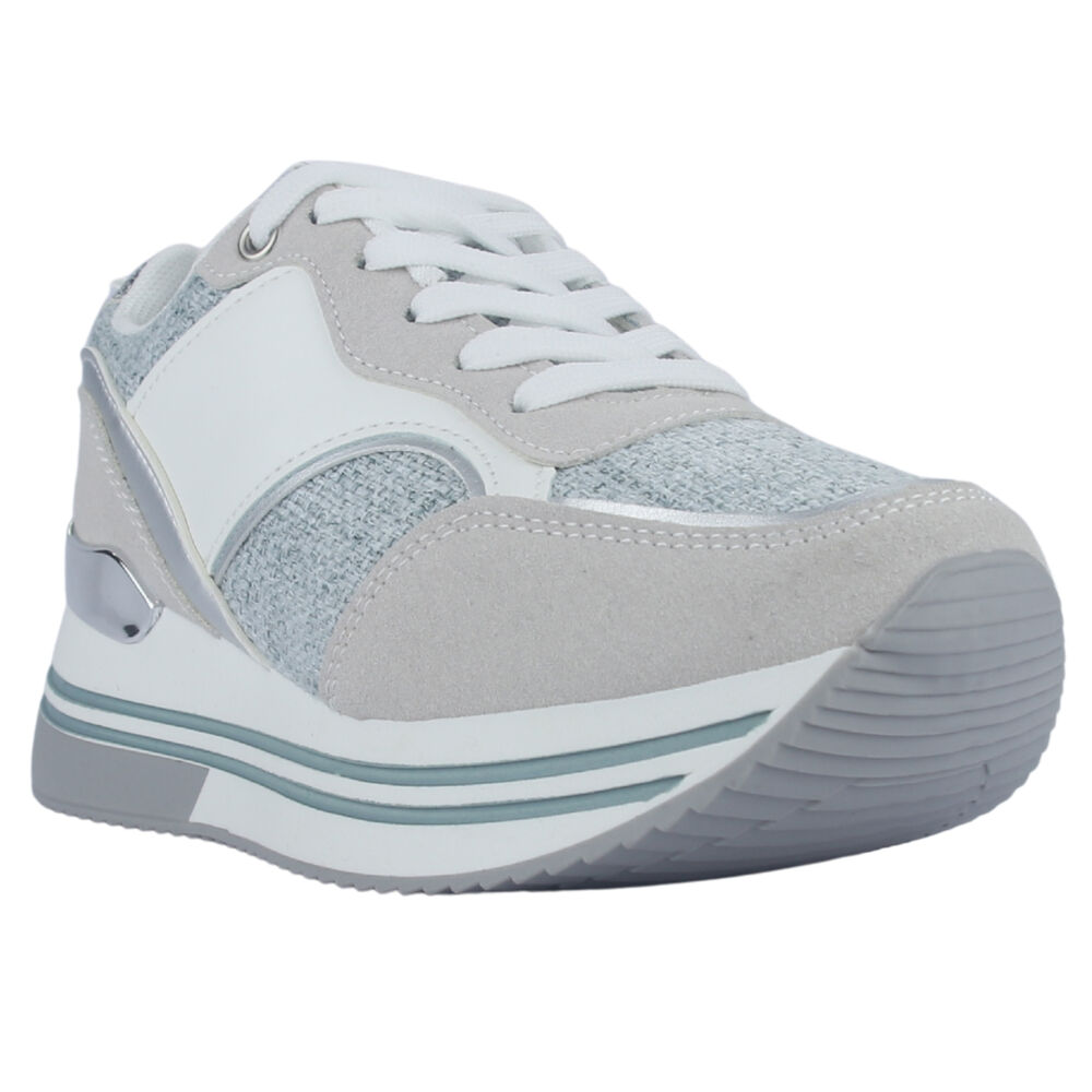 Zapatilla Mujer Chalada Jettixlow2 Blanco/celeste Urbano image number 2.0