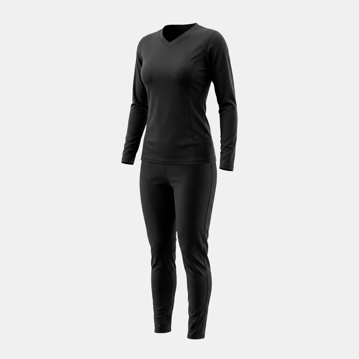 Conjunto Primera Capa Hw Poliester Cooldry Mujer Black image number 3.0