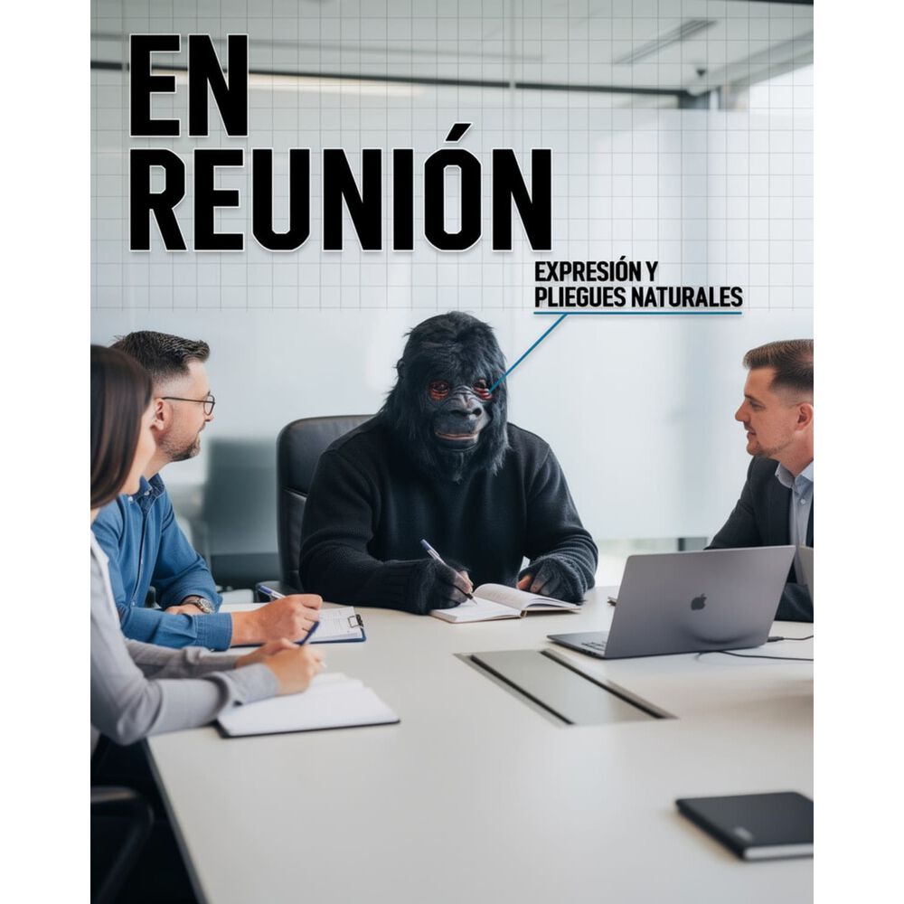 M&aacute;scara L&aacute;tex Gorila Realista Disfraz Adulto Halloween image number 6.0