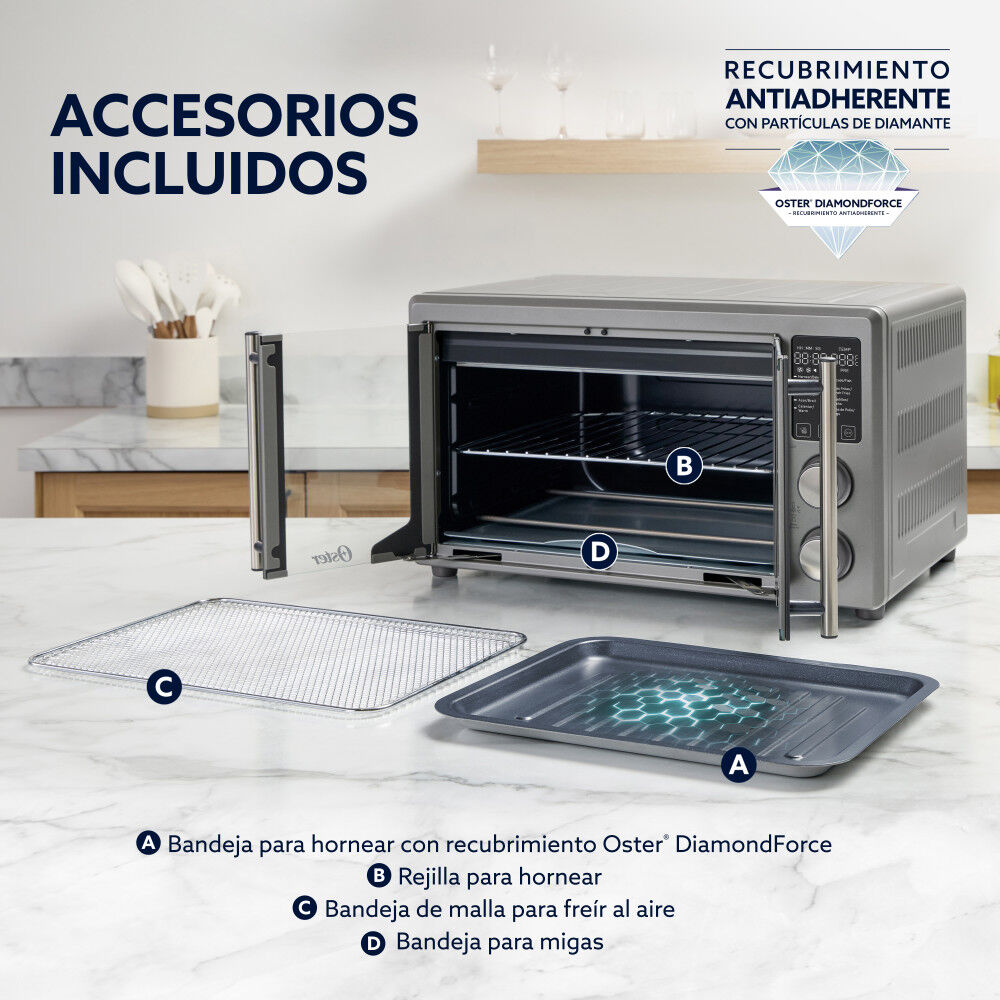 Horno Con Freidora Aire Oster 42 Lt Digital Tssttv42fddafns image number 4.0