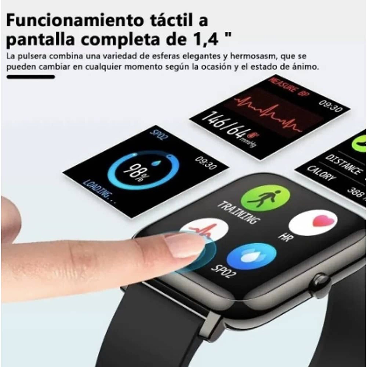 Reloj Inteligente Smartwatch Ip67 Deporte Monitor Salud image number 4.0