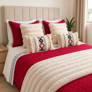 Set Renovaci&oacute;n 2 Plazas Invierno Rub&iacute; Boho 8 Piezas 2 Piezas