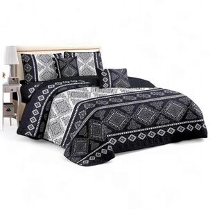 Cubrecama De Verano 2 Plazas Quilt + 2 Fundas De Almohada Cobertor Delgado Qvr2-137
