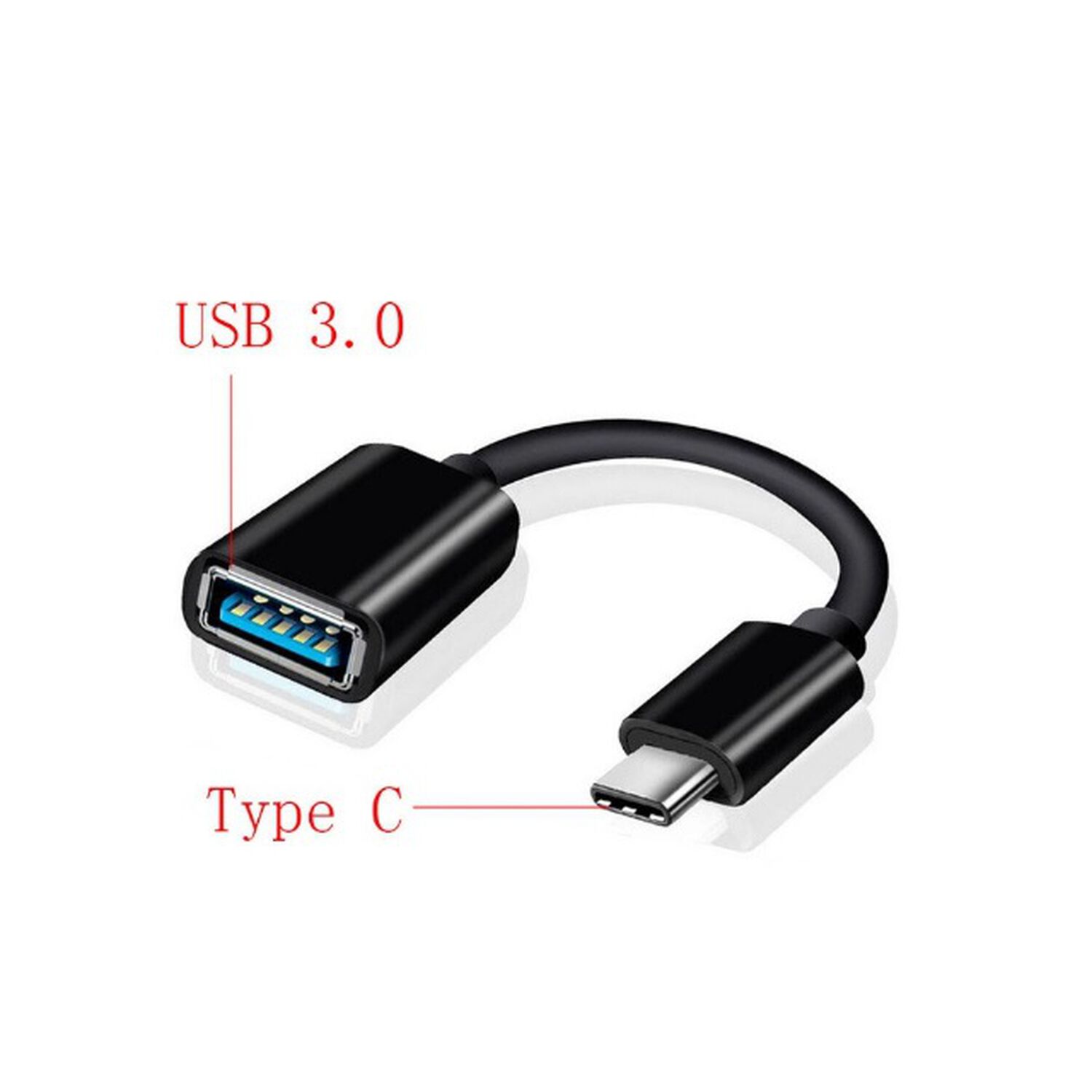 Adaptador Cable Tipo C A Usb Conversor Tipo C Macho A Usb Normal Hembra Celulares image number 1.0
