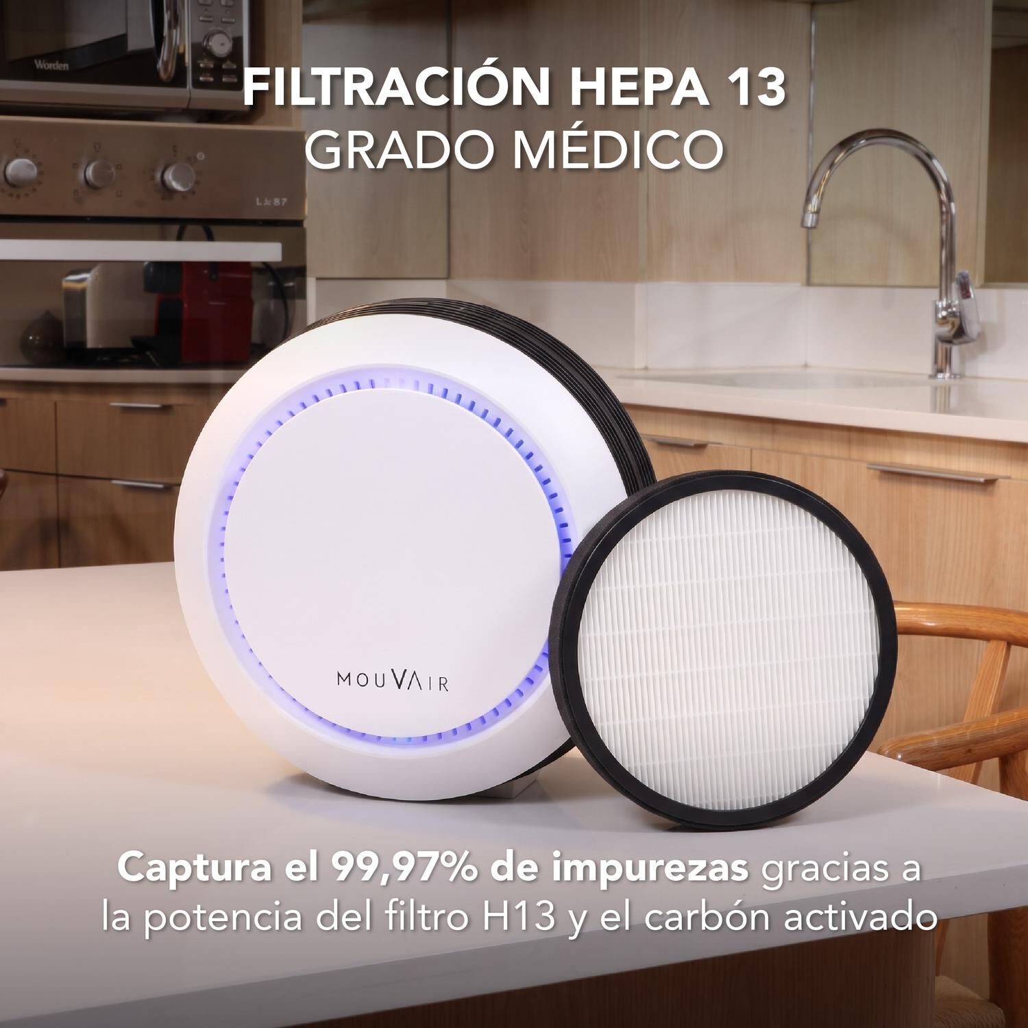 Purificador De Aire Mouvair Om Blanco image number 2.0