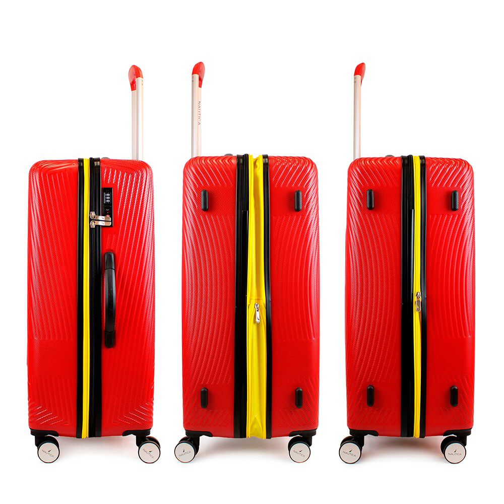 Set De 3 Maletas S+m+ L Nautica Bahamas Roja image number 6.0