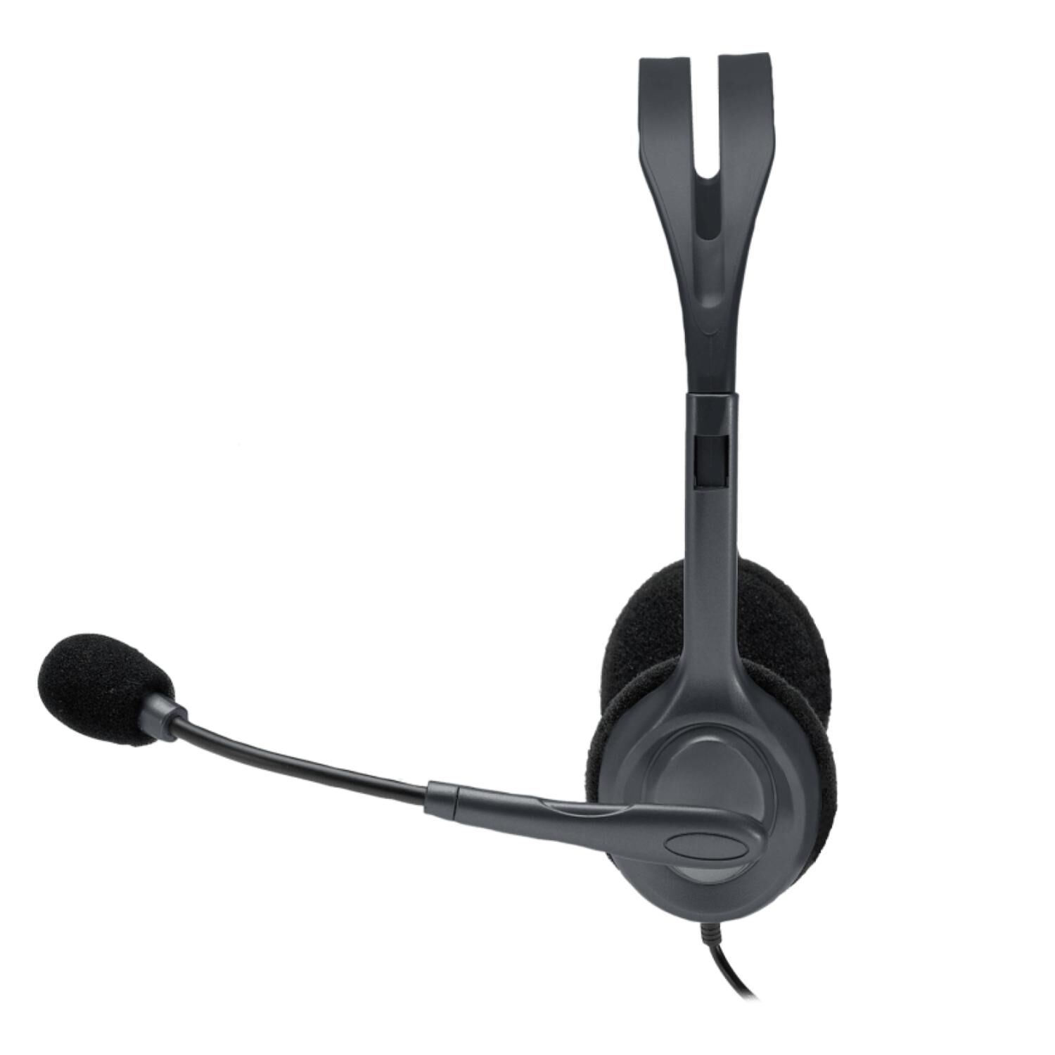 Audifono Headset Con Microfono Jack 3.5 Gris H111 image number 1.0