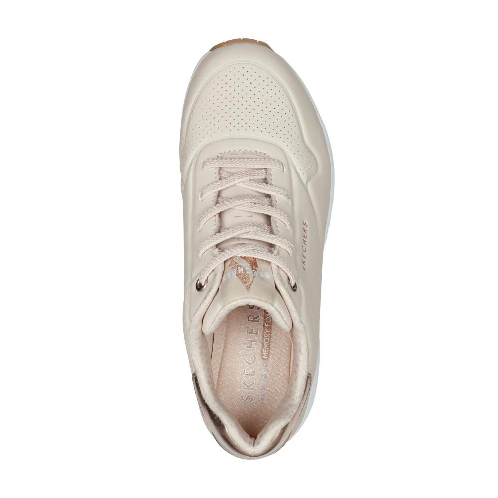 Zapatilla Urbana Mujer Skechers Uno - Shimmer Away Natural image number 2.0