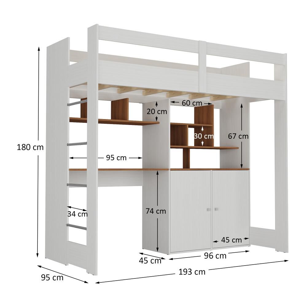 Camarote Altavision Cm1234 Con Escritorio / 2 Puertas image number 1.0