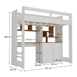 Camarote Altavision Cm1234 Con Escritorio / 2 Puertas