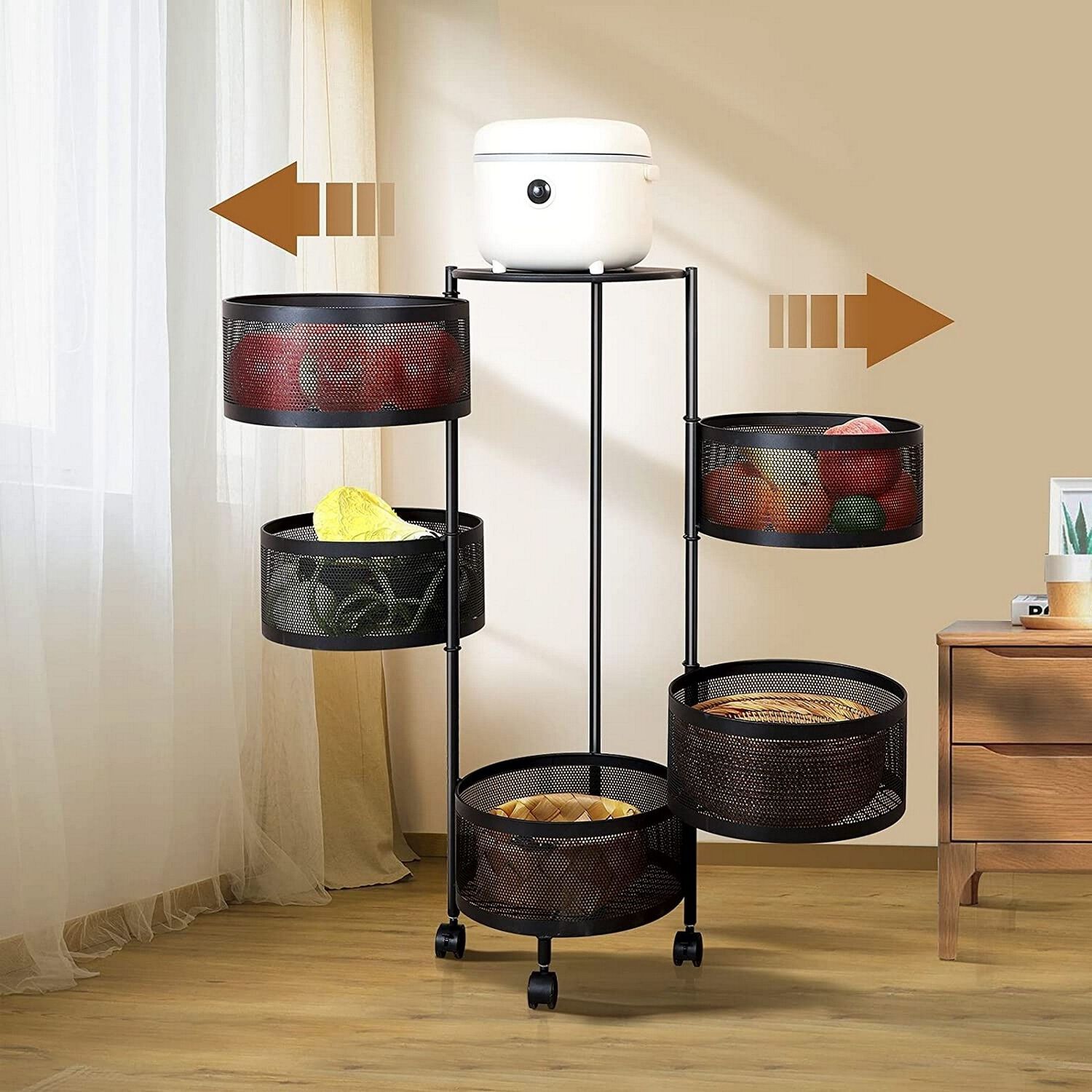Organizador Cocina Metal 5 Niveles 90x34x34 Cm image number 2.0