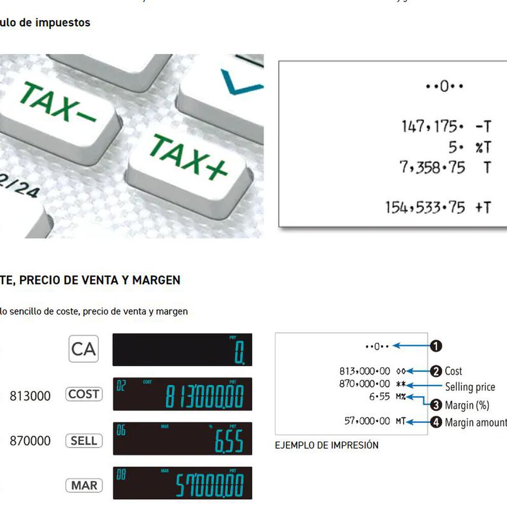 Calculadora Casio Con Rollo Fr-2650rc Pro Edition image number 4.0