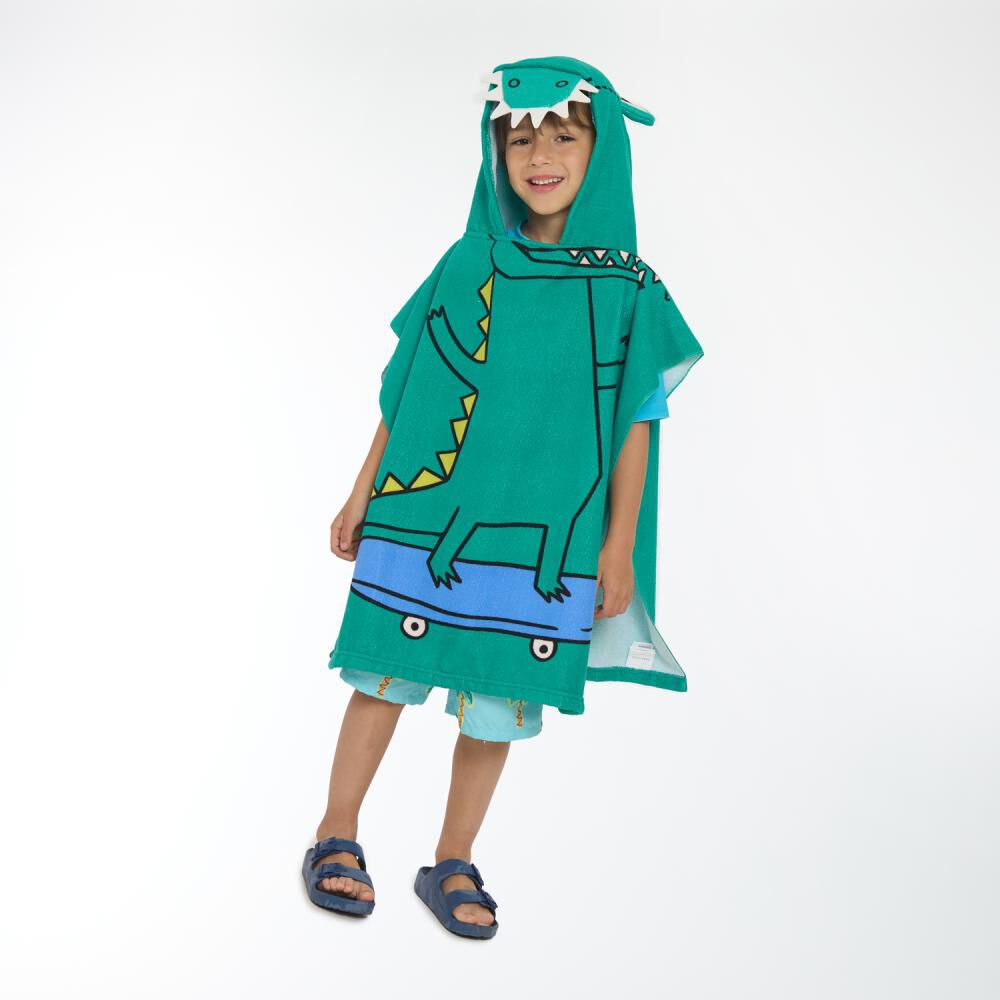Toalla Playa Capucha Casaideal Kids Dino / 60 X 120 Cm image number 1.0