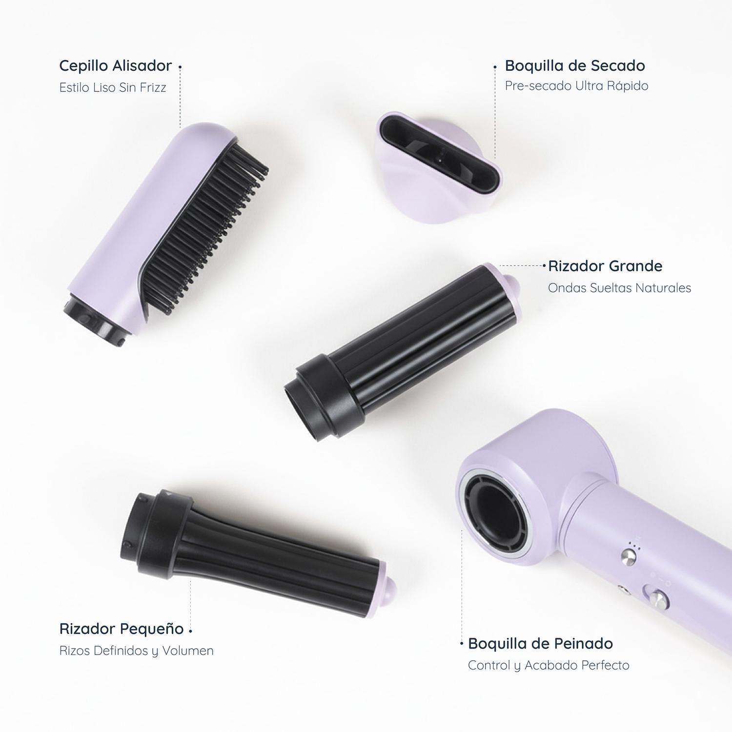 Secador De Pelo Multistyler T-care 5 En 1 image number 4.0